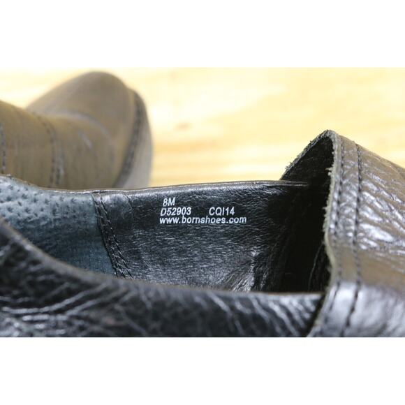 Born Boots Womens 8M Black Leather Dollie Platform Ankle Bootie Shoes - Picture 7 of 8